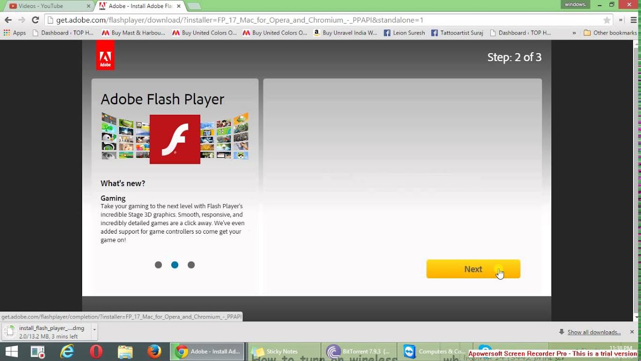Adobe flash player free download for mac os x 10.8.5